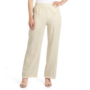 COCO + Carmen Runway Linen Fringe Bottom Pants